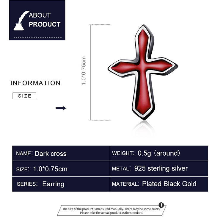 Gothic Cross Earrings