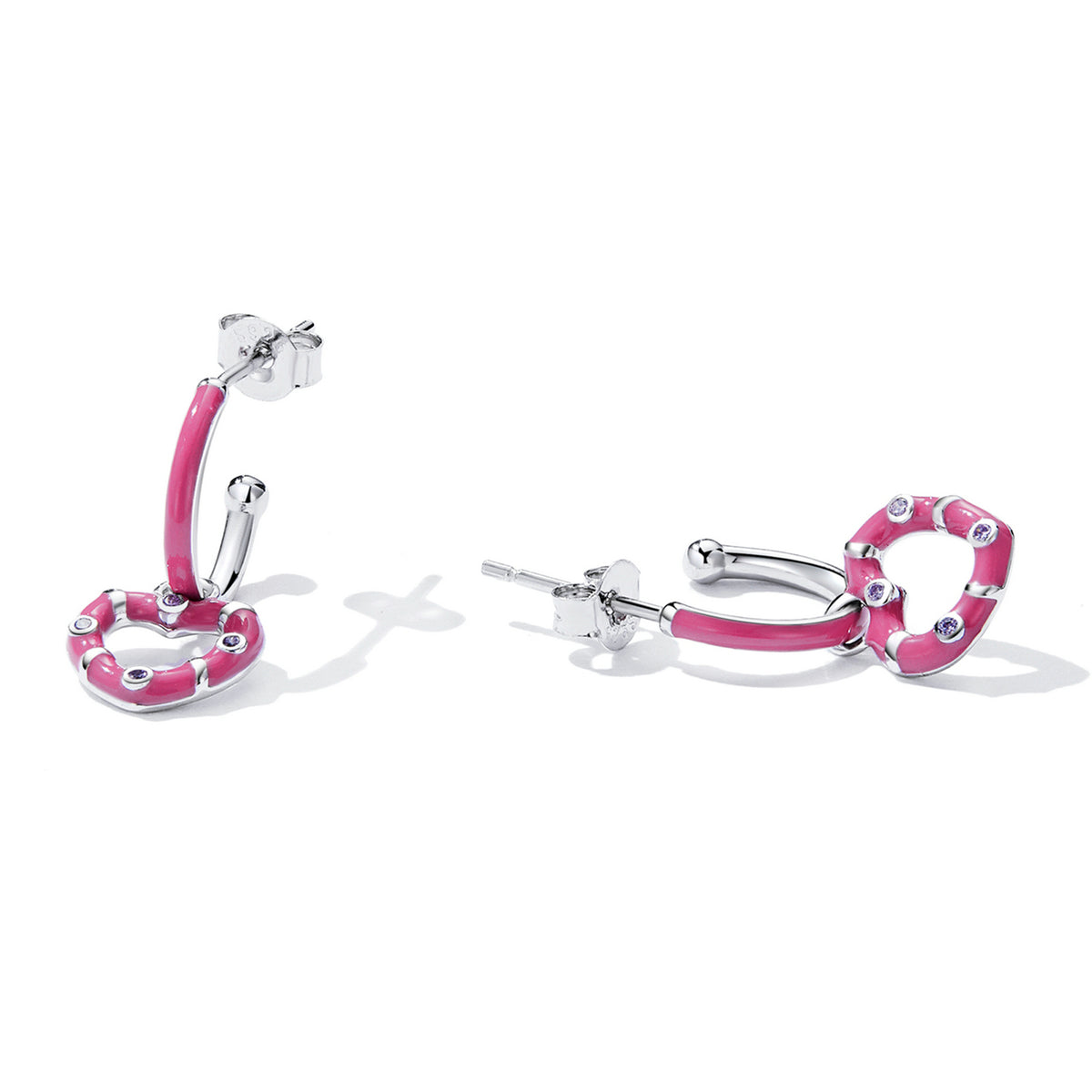 Minimalist Heart Hoop Earrings