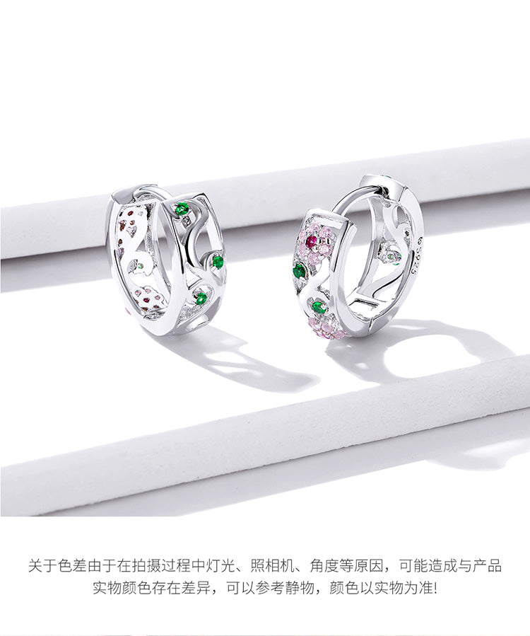 Secret Garden Hoop Earrings