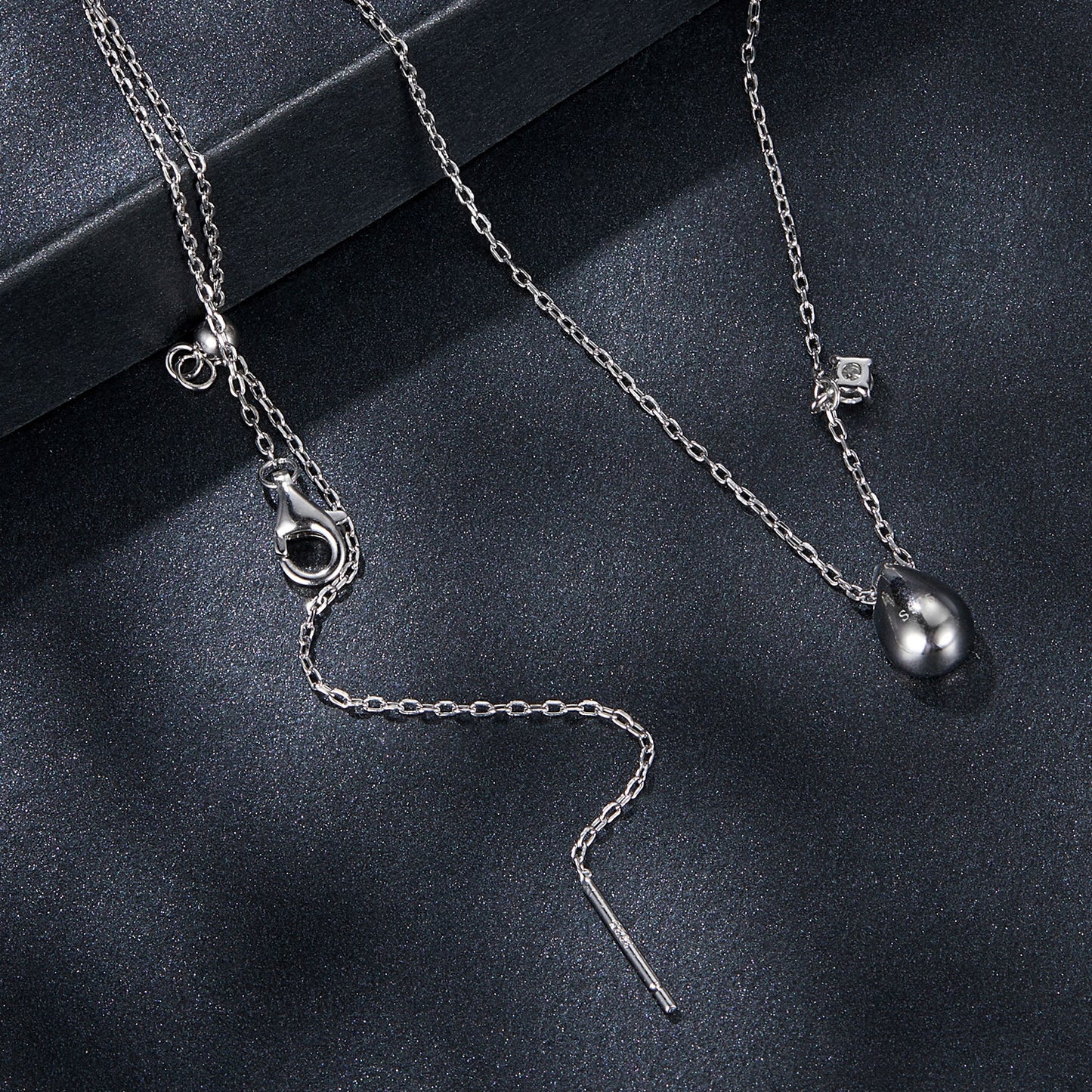 0.5ct Teardrop Moissanite Necklace
