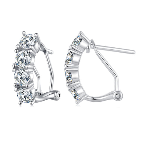 Sparkling Moissanite Ear Climbers