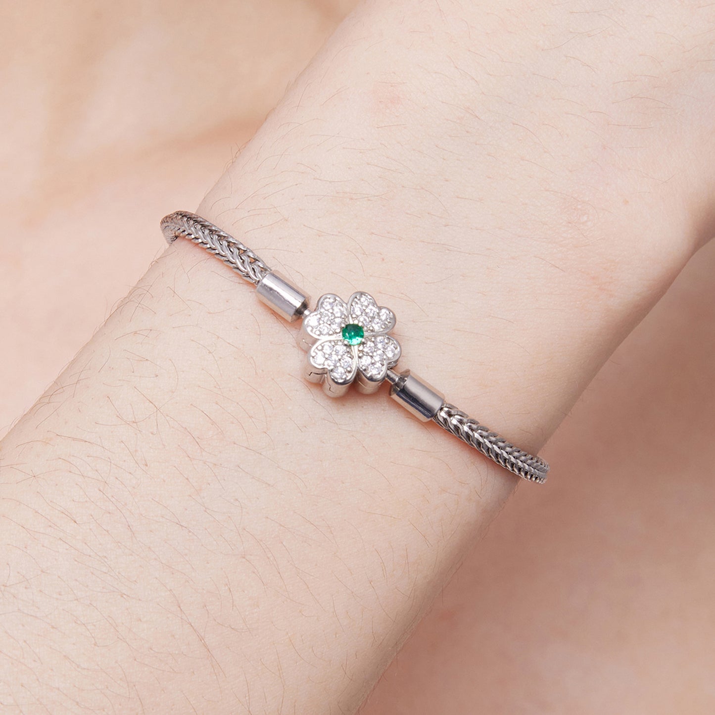 Classic Four-Leaf Clover Bracelet