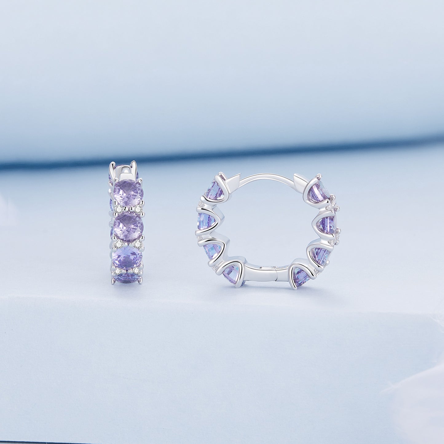 Elegant Zircon Clip-On Earrings