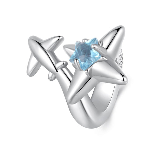 Airplane Starburst Charm