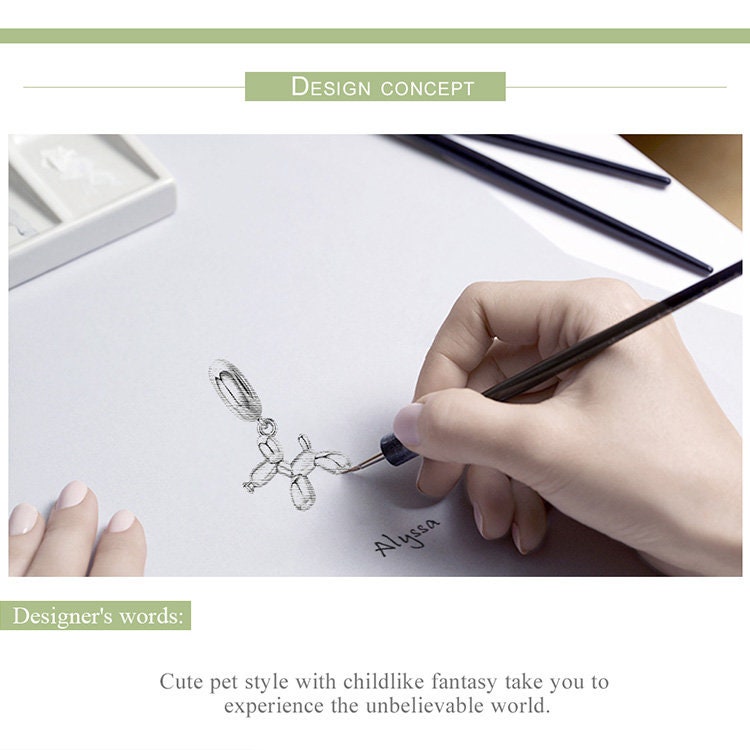 Balloon Dog Charm