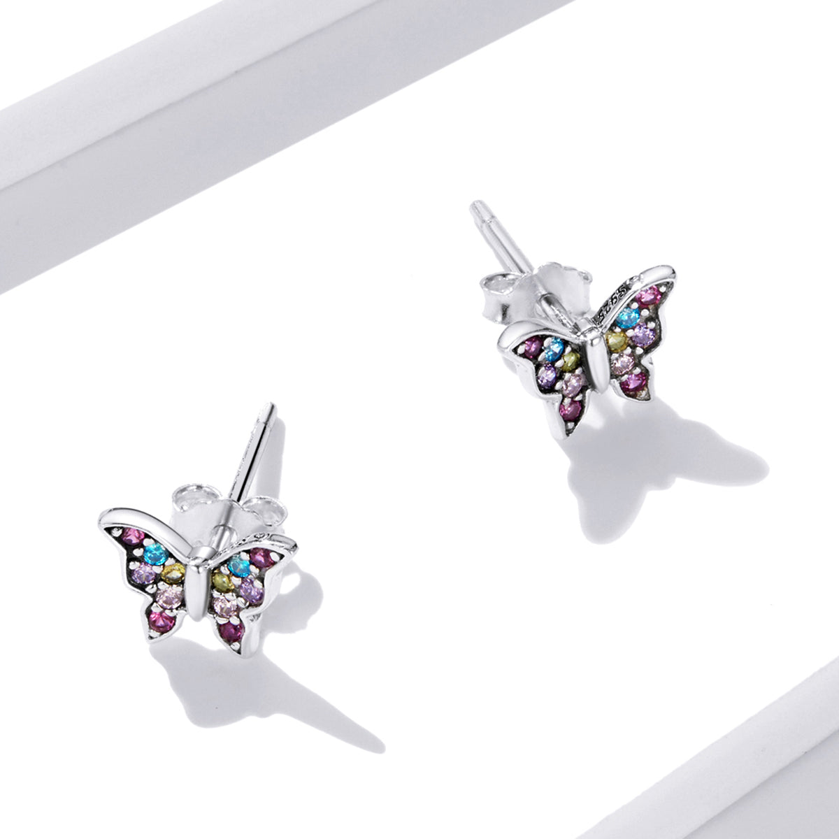 Colorful Butterfly Stud Earrings
