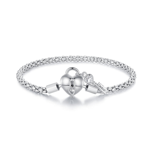 Heart Lock & Key Basic Bracelet