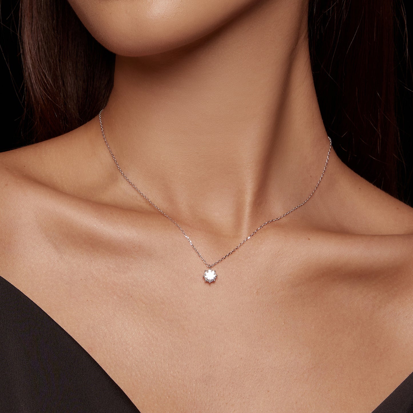 Sparkling Moissanite Necklace
