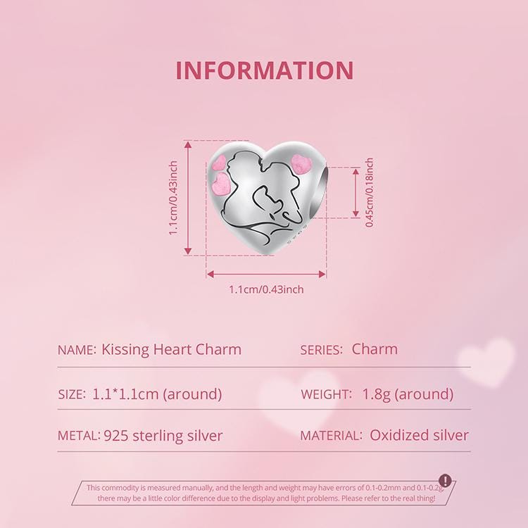 Kissing Heart Charm