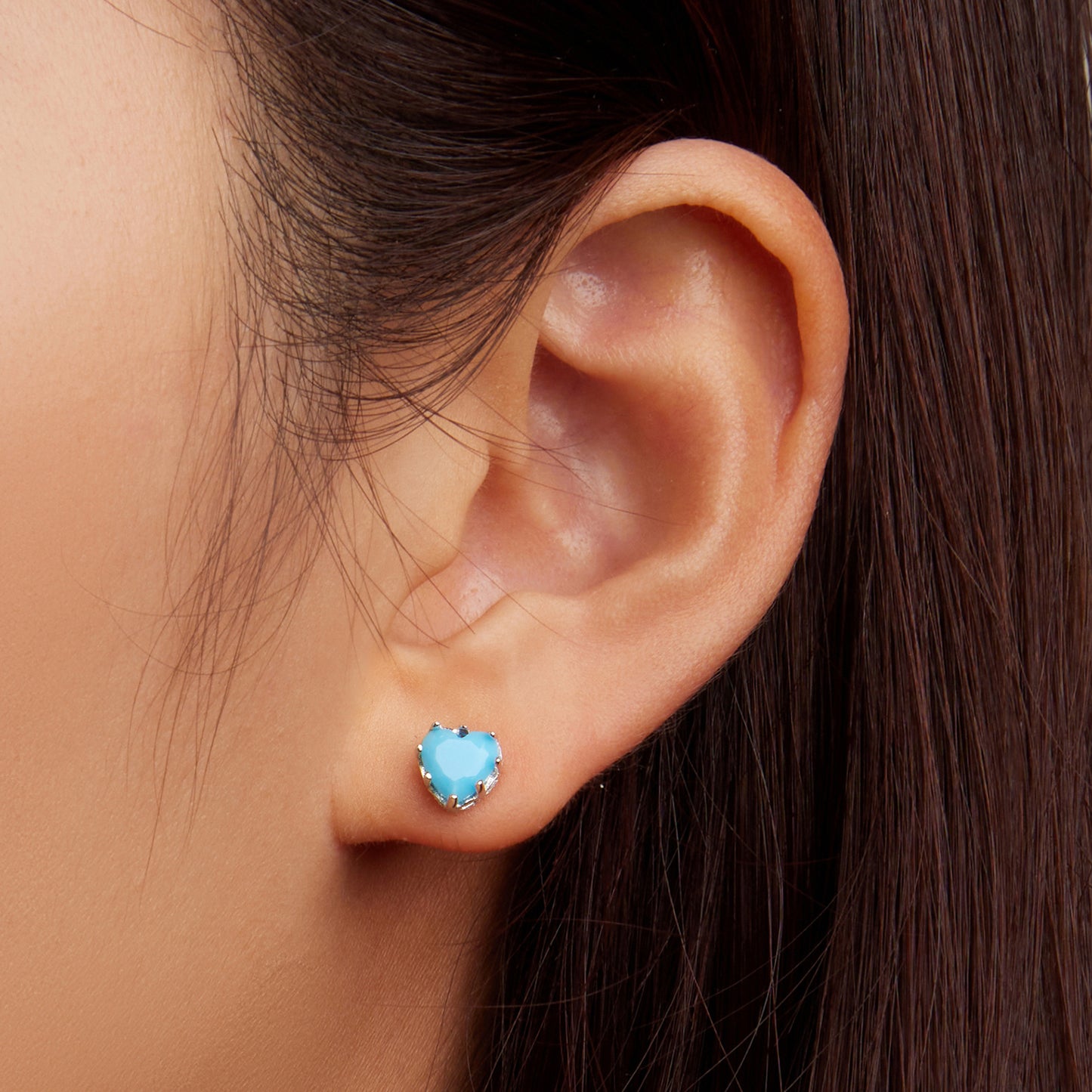December Birthstone Stud Earrings