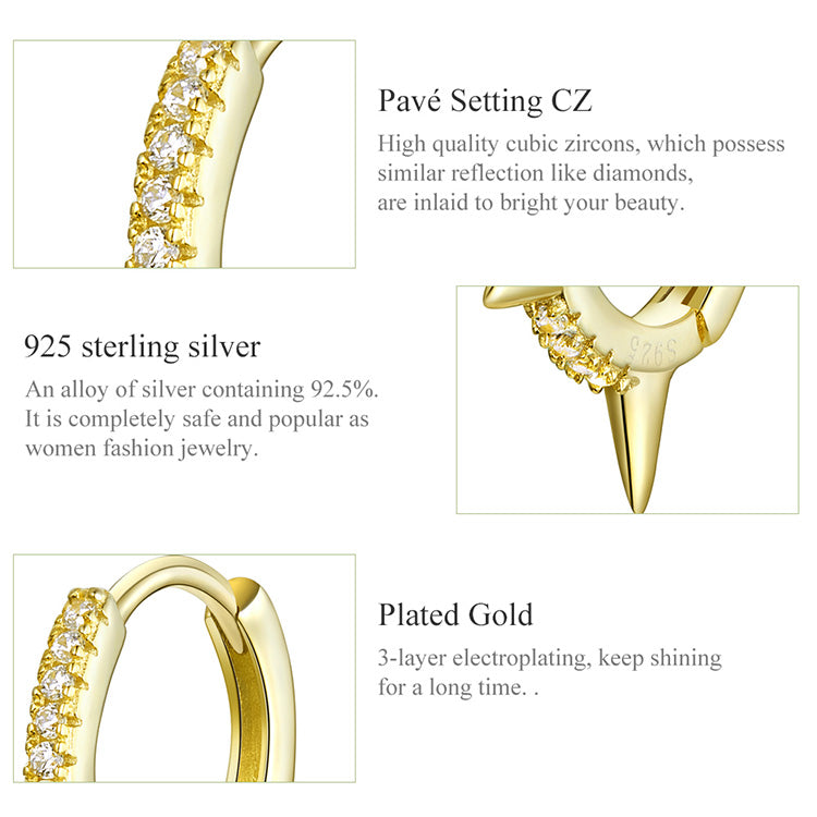 Asymmetric Geometric Clip-On Earrings
