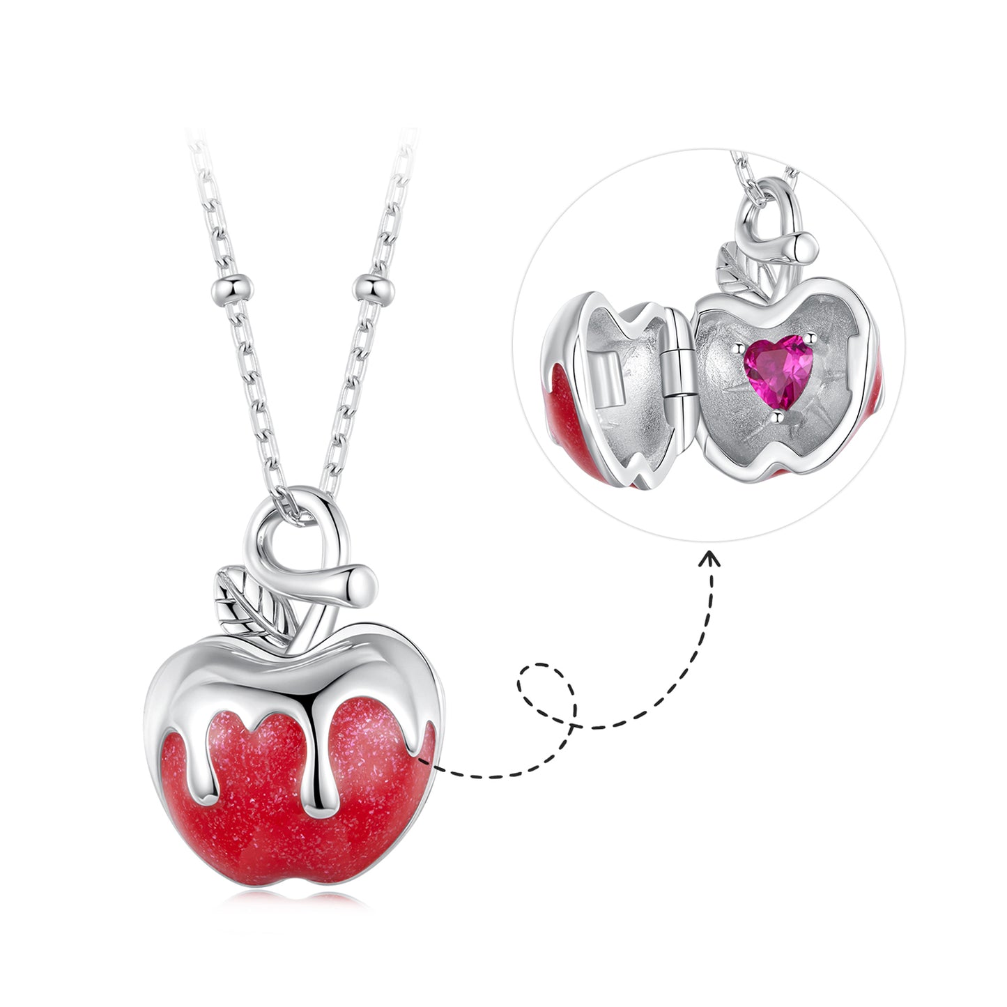 Christmas Apple Necklace