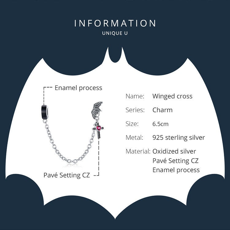 Dark Love Safety Chain Charm