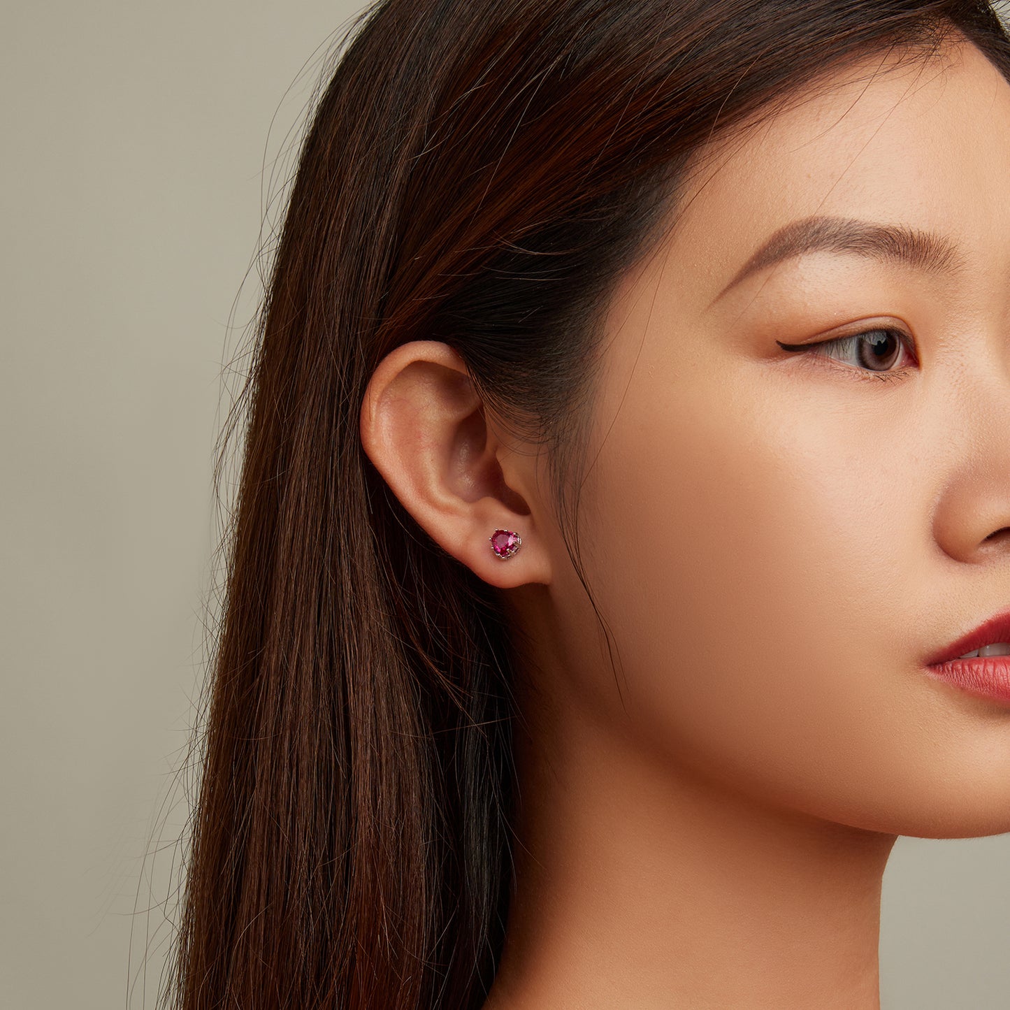 July Birthstone Stud Earrings