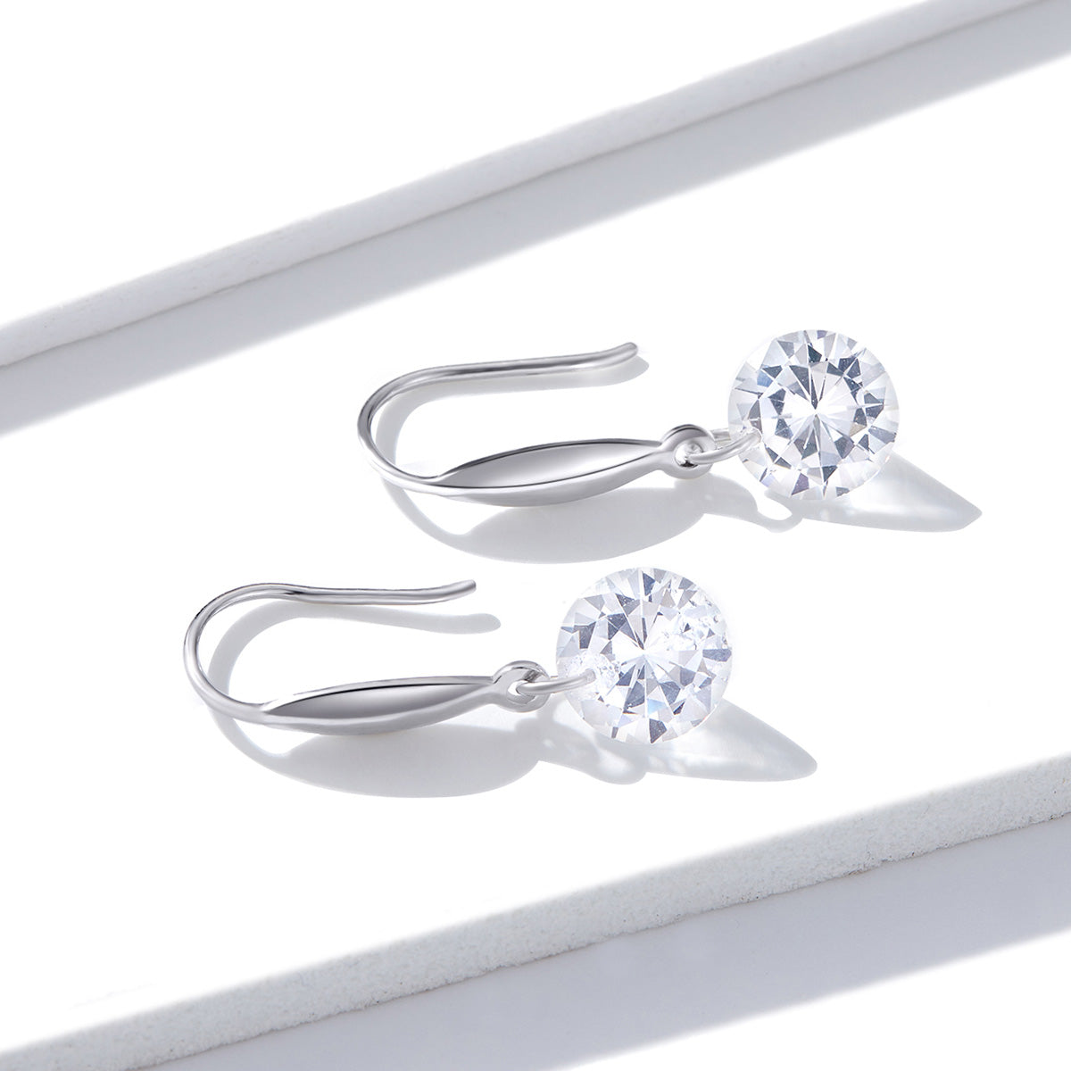 Single Zircon Stud Earrings