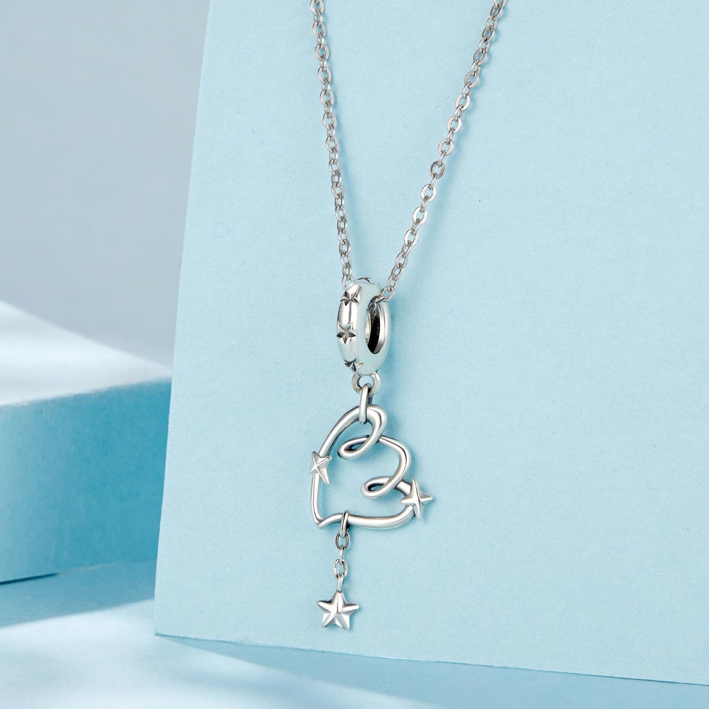 Twisted Heart Pendant Charm