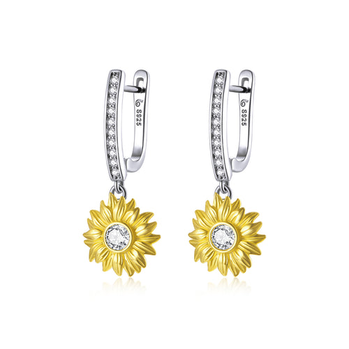 Sunflower Clip-On Earrings