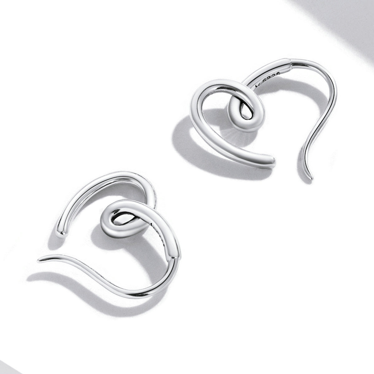 Minimalist Heart Stud Earrings