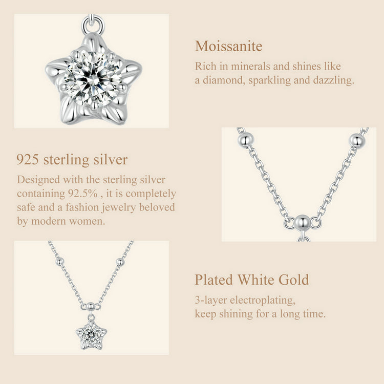 Starlight 0.5ct Moissanite Necklace