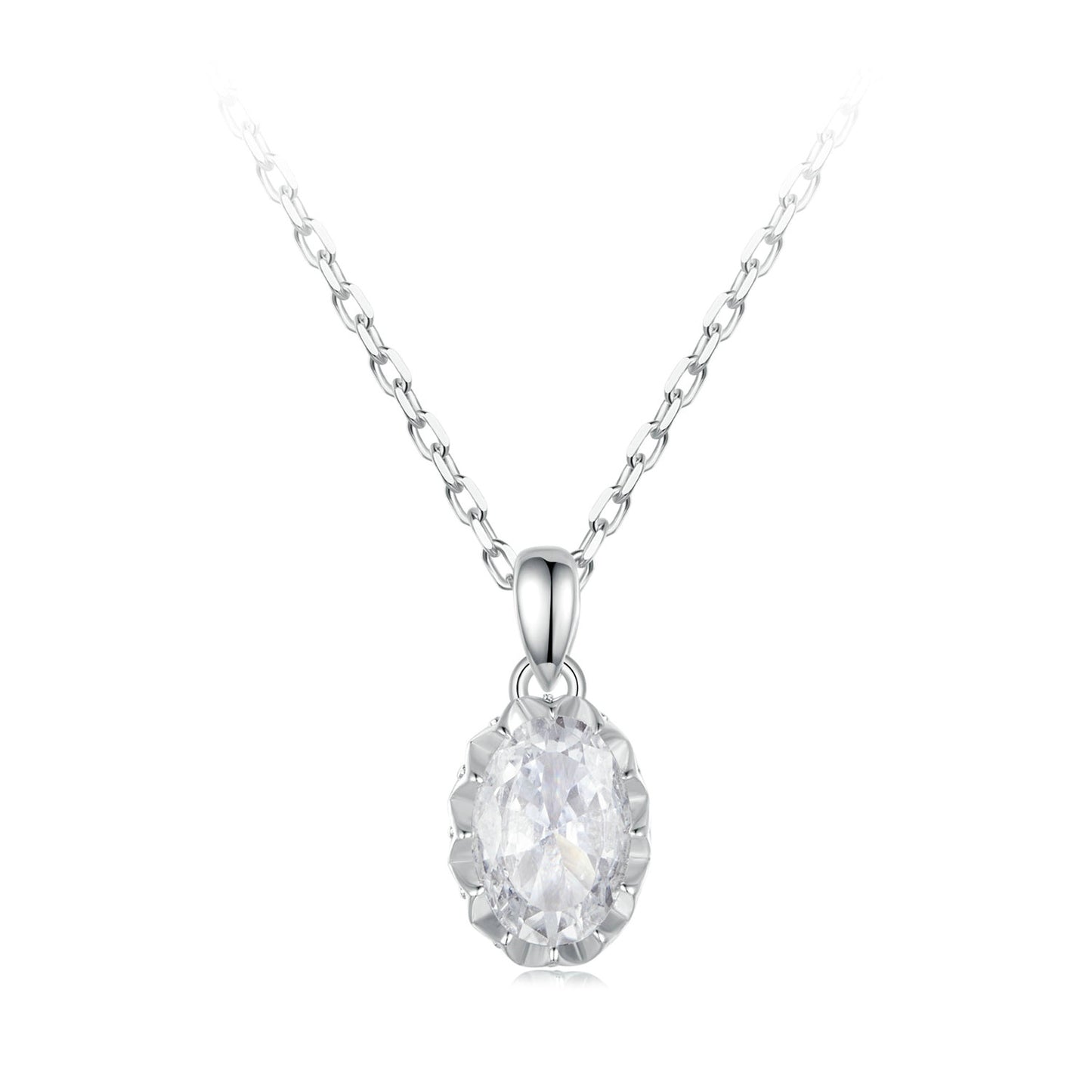 Brilliant 1ct Moissanite Necklace