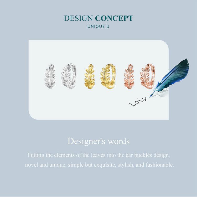 Leaf Clip Earrings