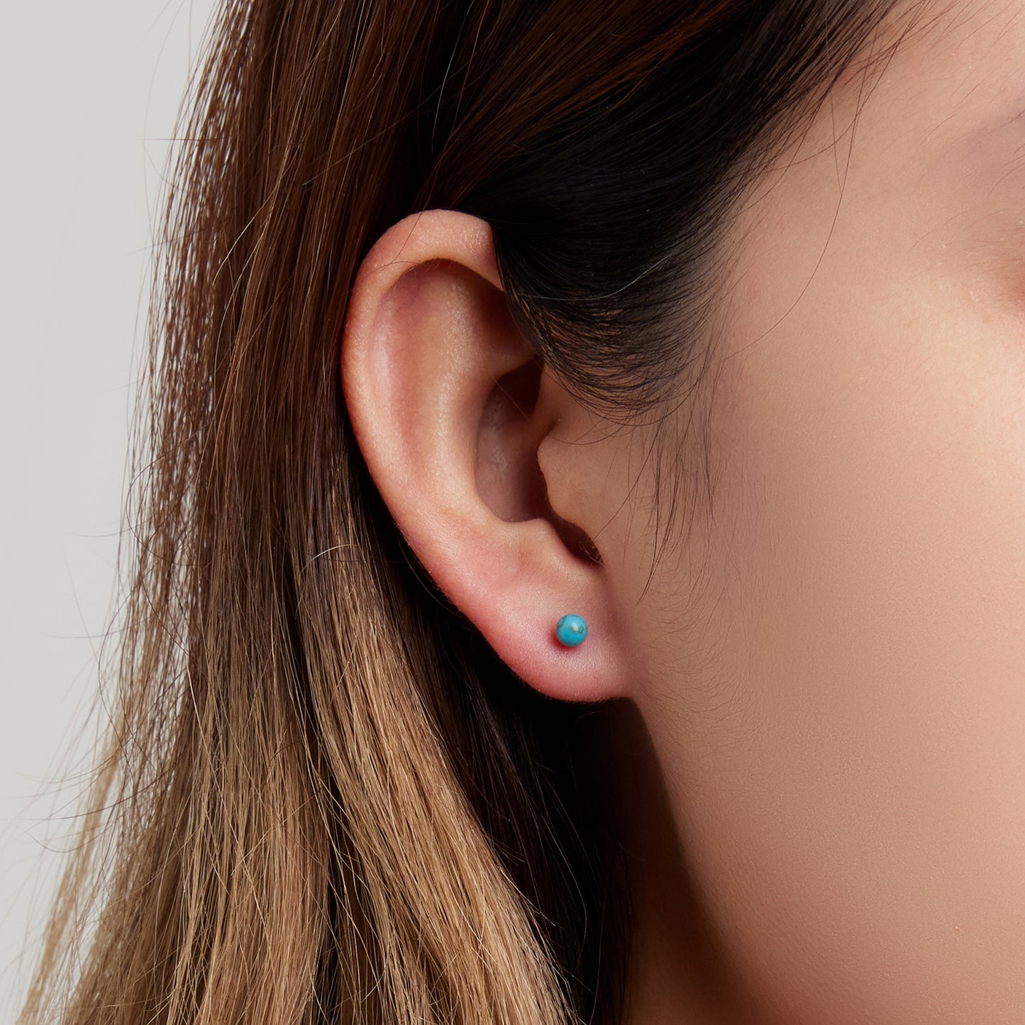 Minimalist Turquoise Stud Earrings