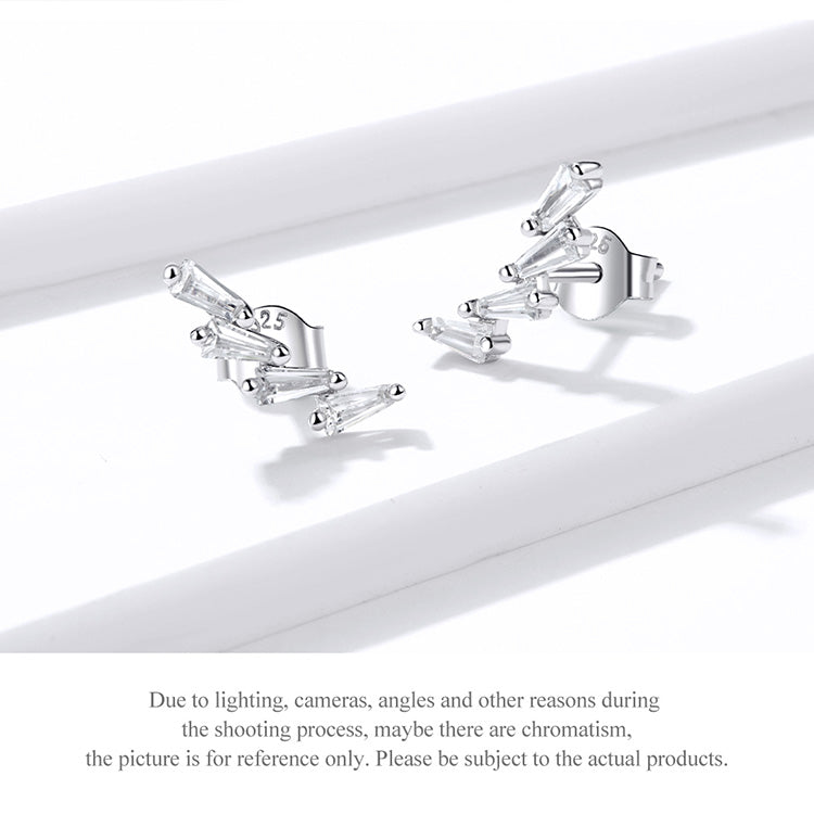 Shiny Snowflake Hoop Earrings