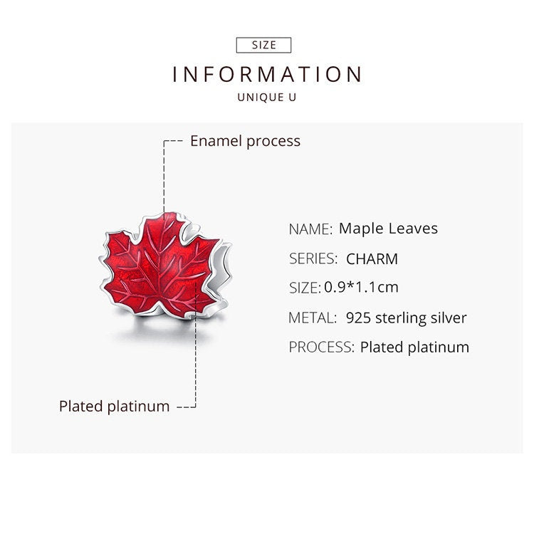 Maple Leaf Charm