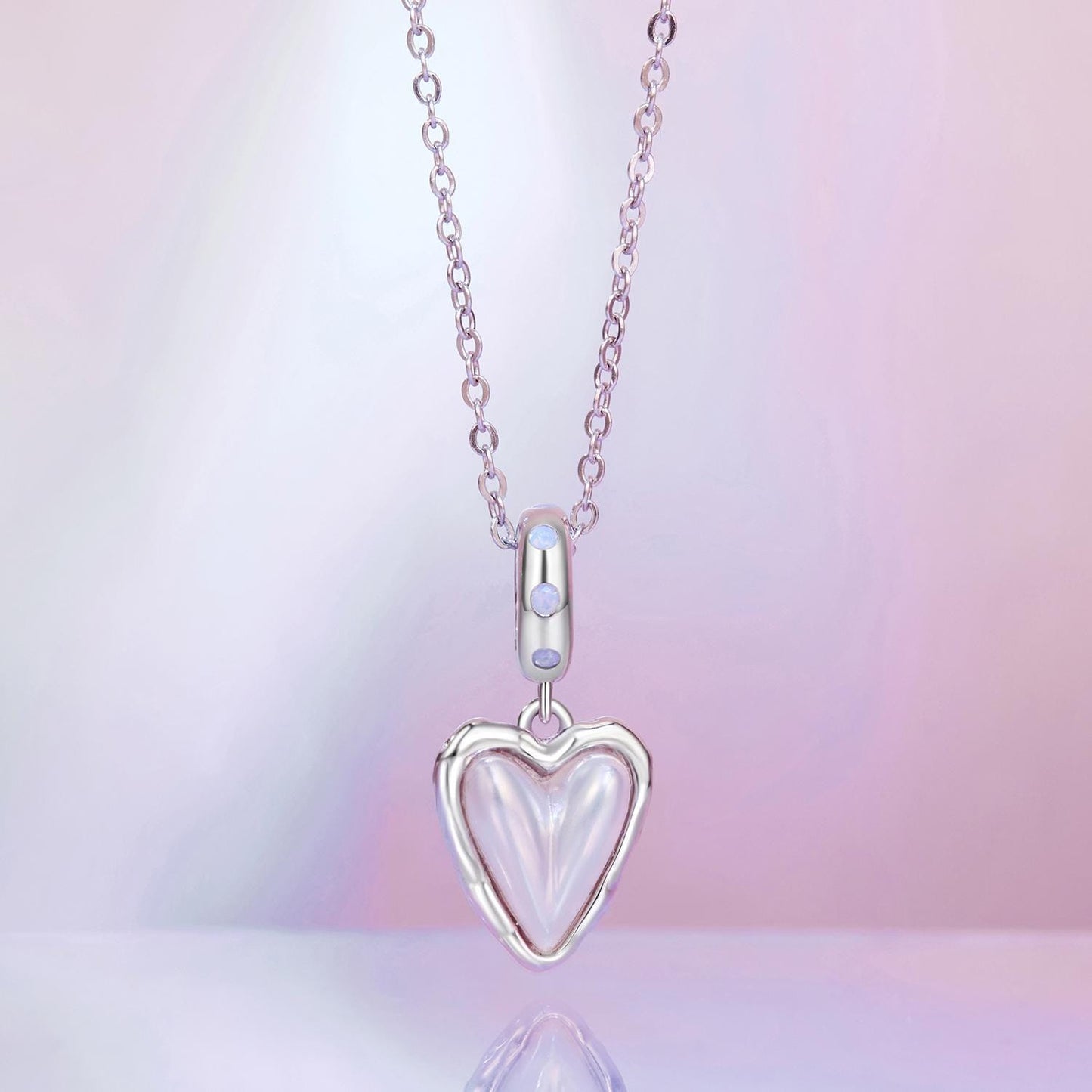 Aurora Heart Pendant Charm