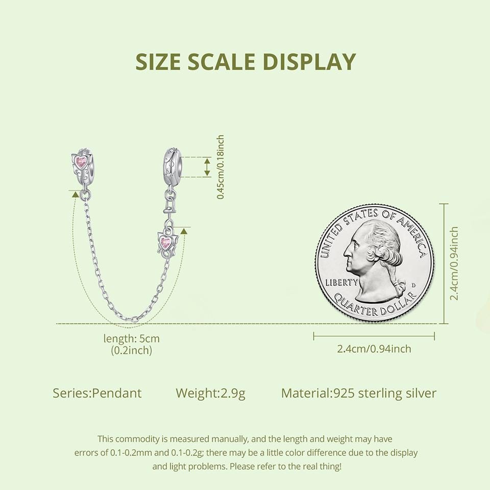 Spring Butterfly Silicone Safety Chain Charm