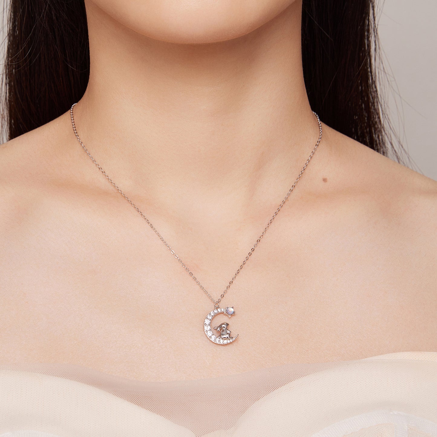 Moon Rabbit Necklace