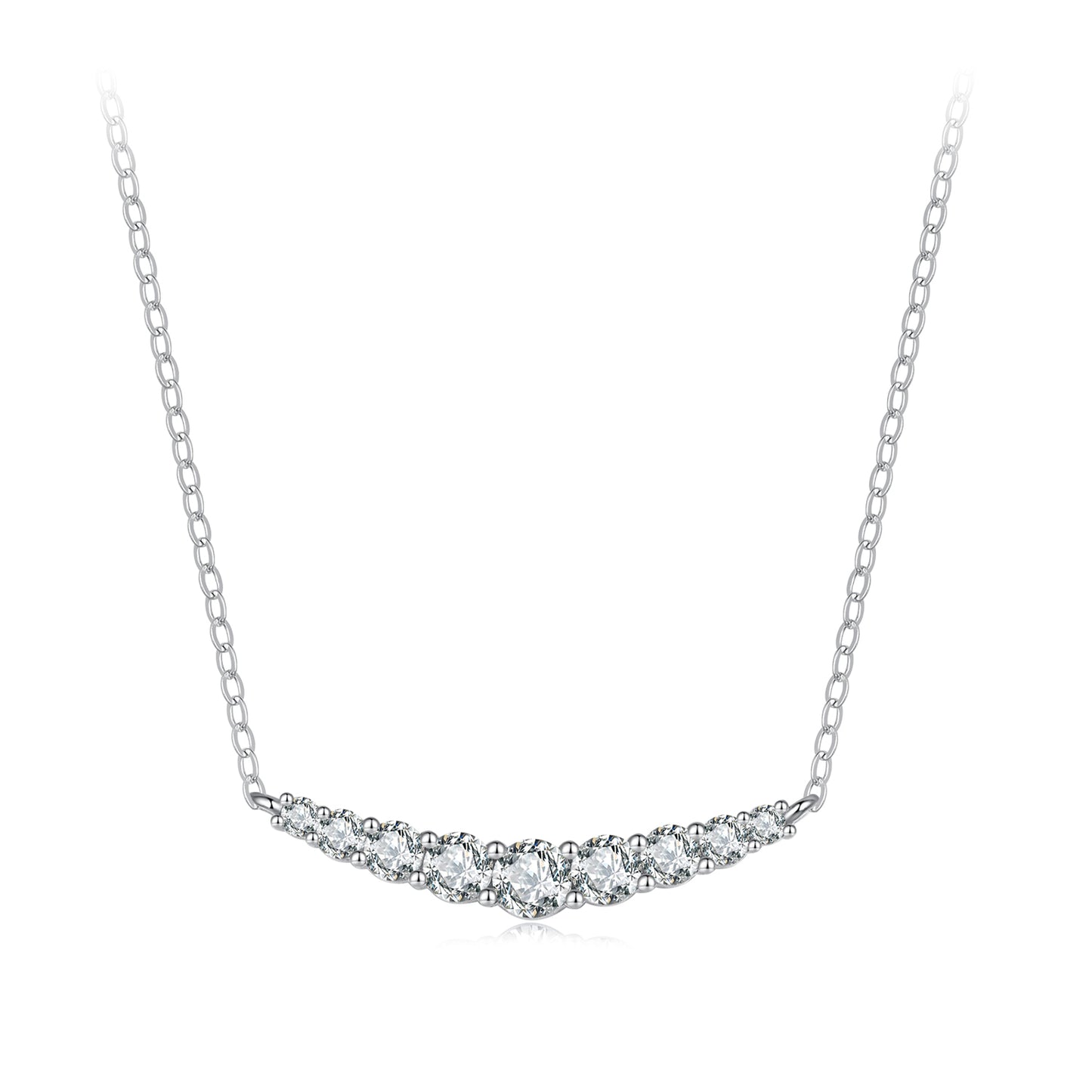 Smiling Face Moissanite Necklace