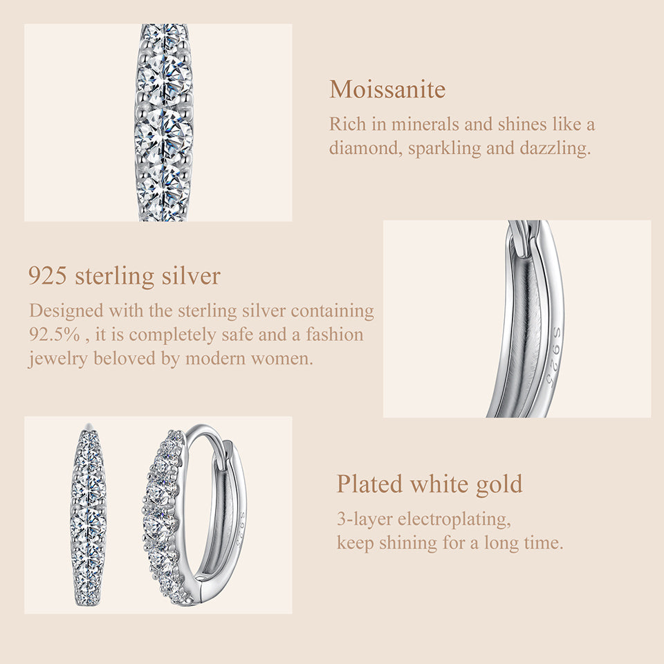 Moissanite Ear Climbers