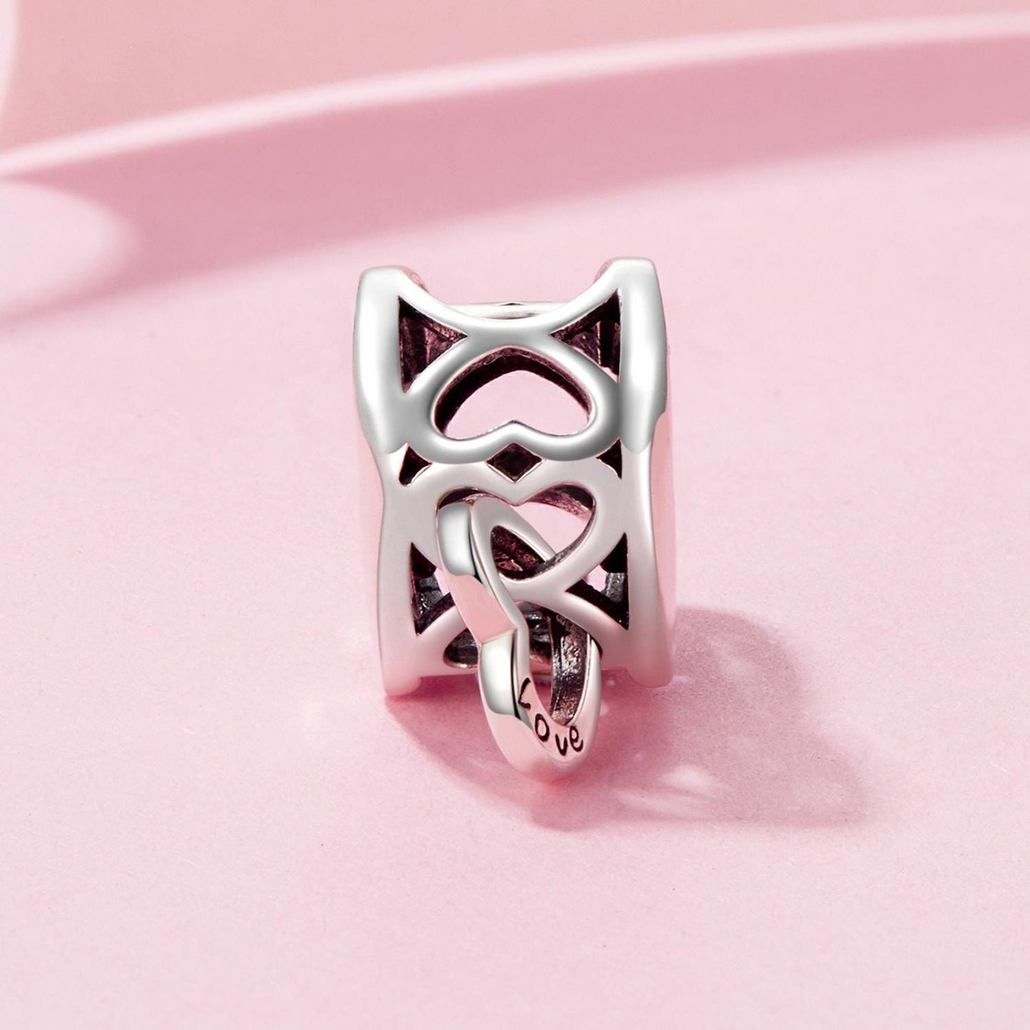 Mother's Day Double Heart Charm
