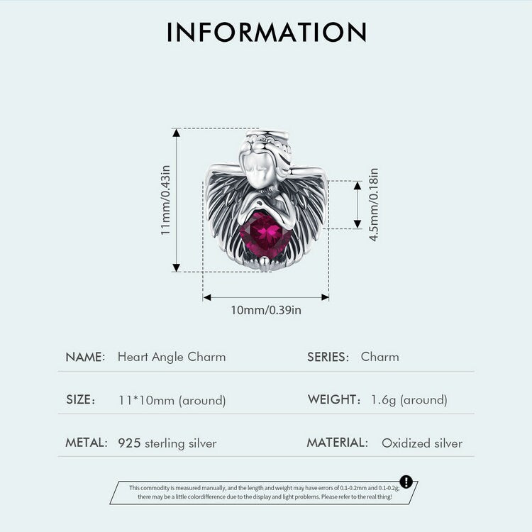 Heart Angle Charm