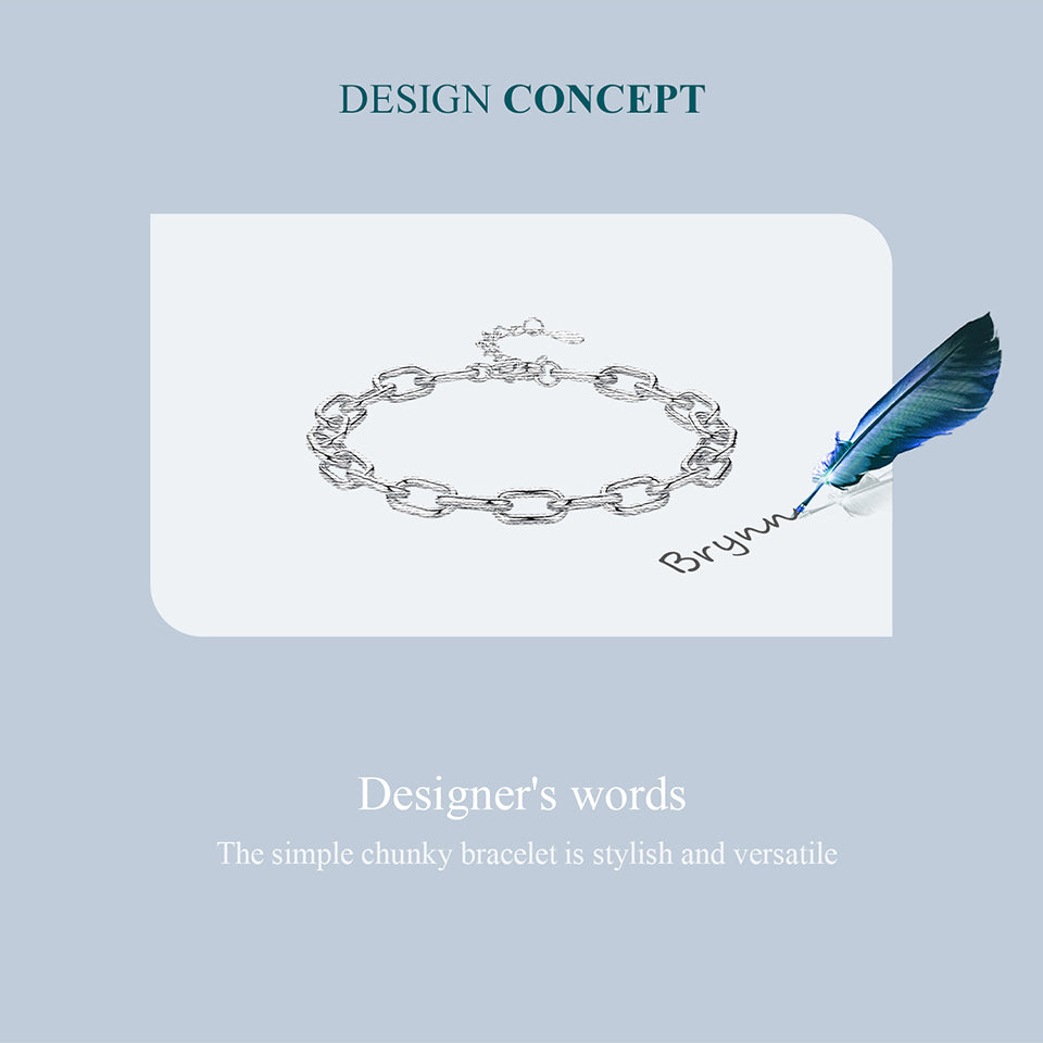 Twisted Basic Chain Bracelet