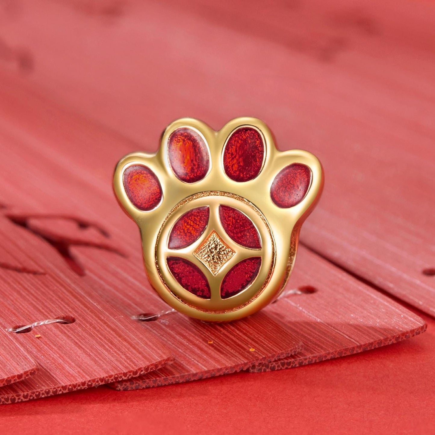 Lucky Pawprint Charm