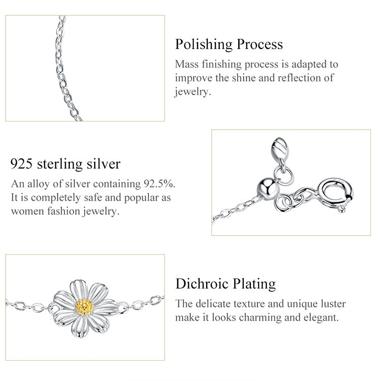 Daisy Floral Bracelet