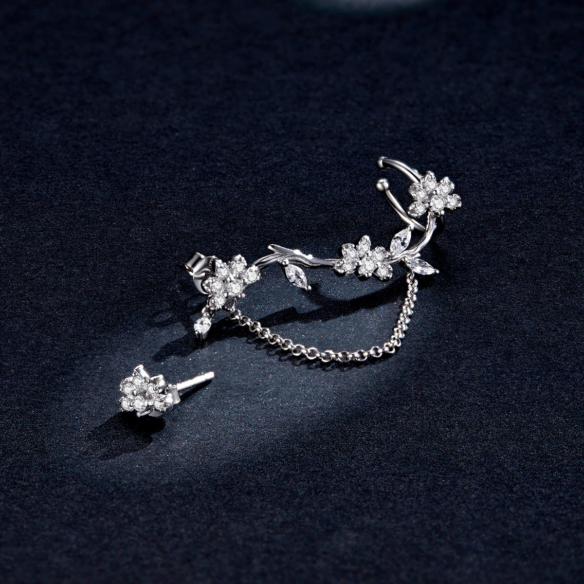 Wildflower Hoop Earrings