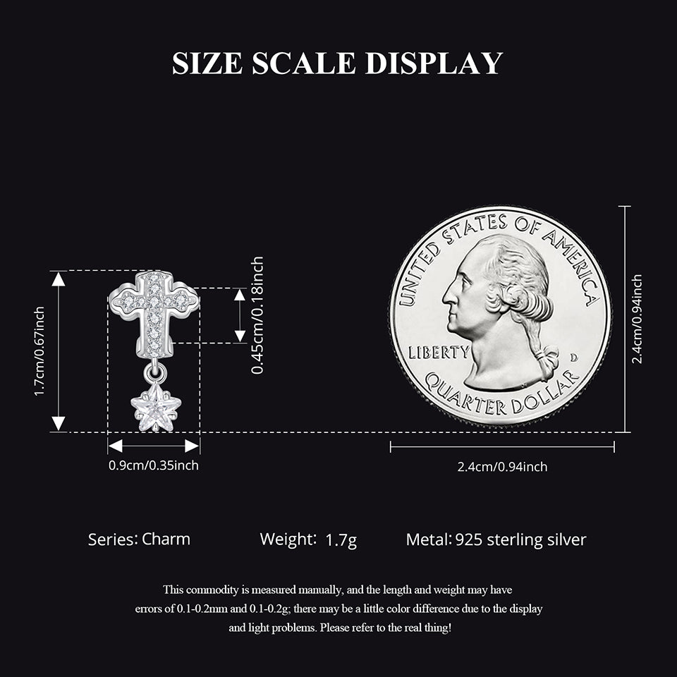 Starlight Christ Silicone Spacer Beads Charm