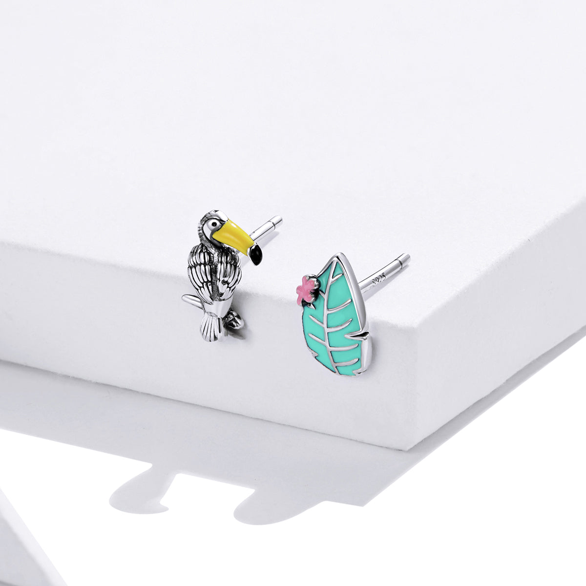 Bird and Leaf Earrings