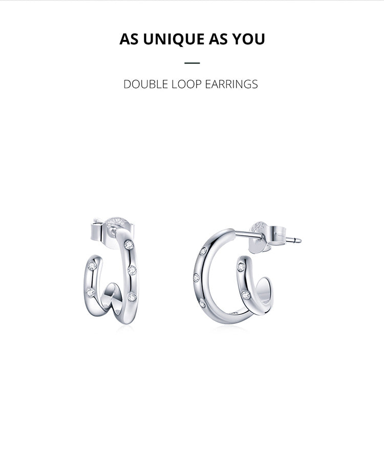 Double Loop Earrings