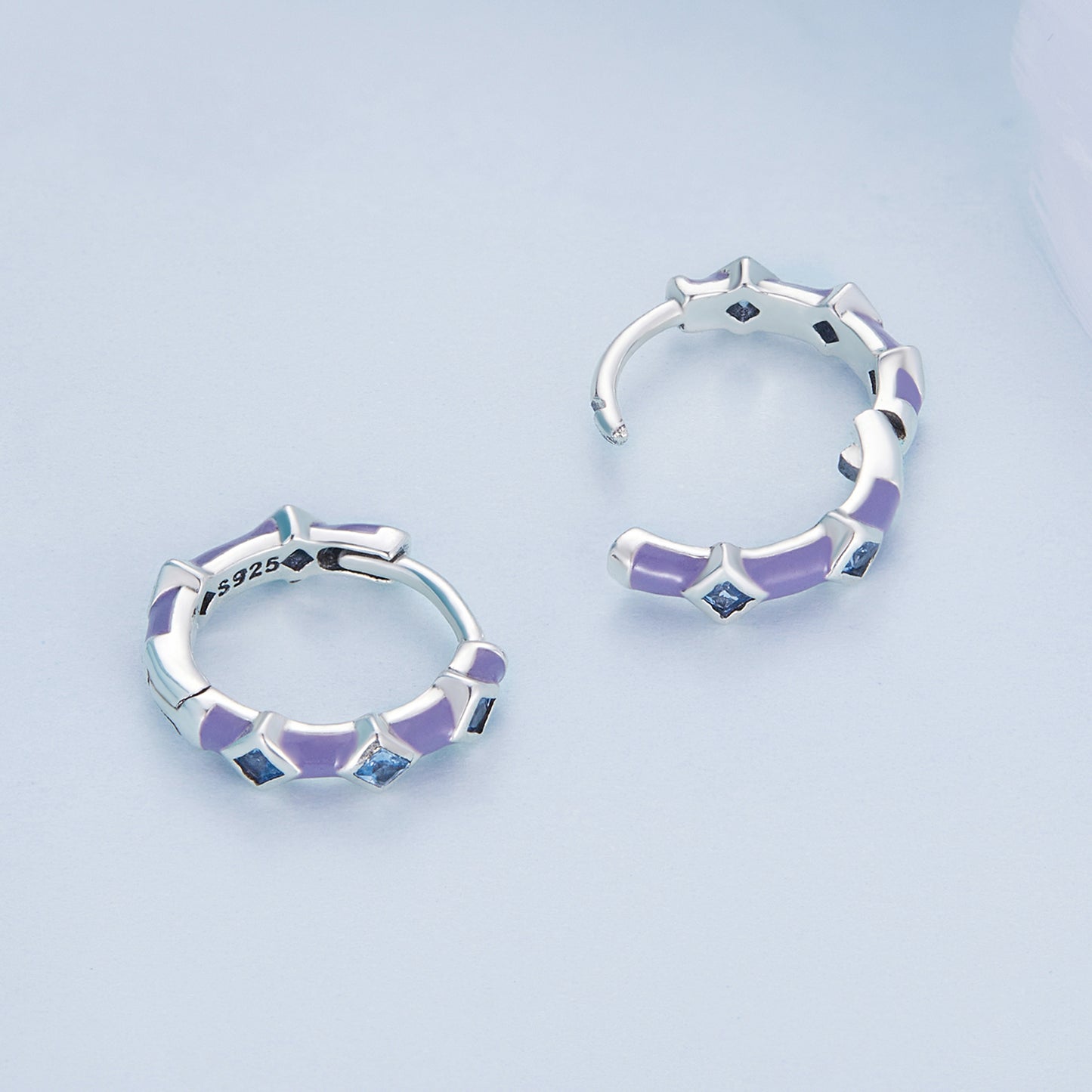 Aqua Spinel Clip Earrings