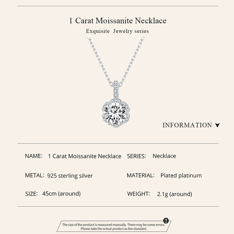 1ct Moissanite Necklace