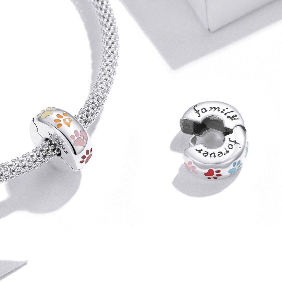 Cat Paw Prints Clip Charm