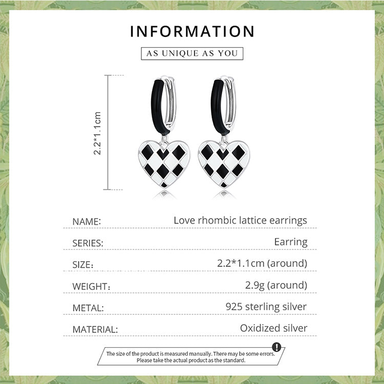 Heart Diamond Clip Earrings