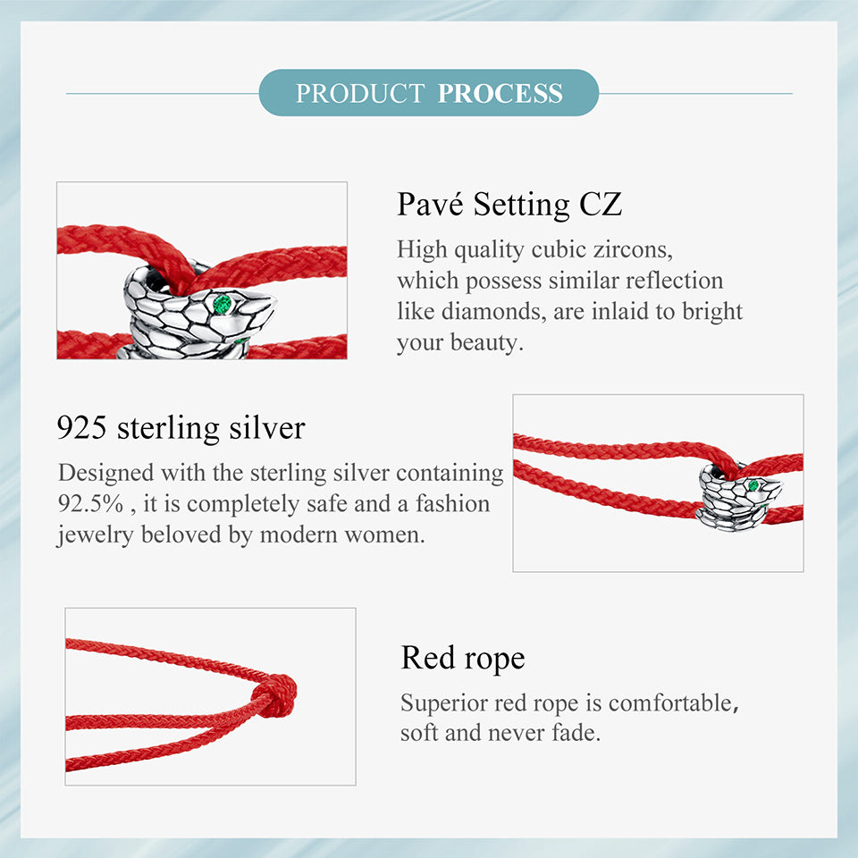 Mystical Serpent Cord Bracelet