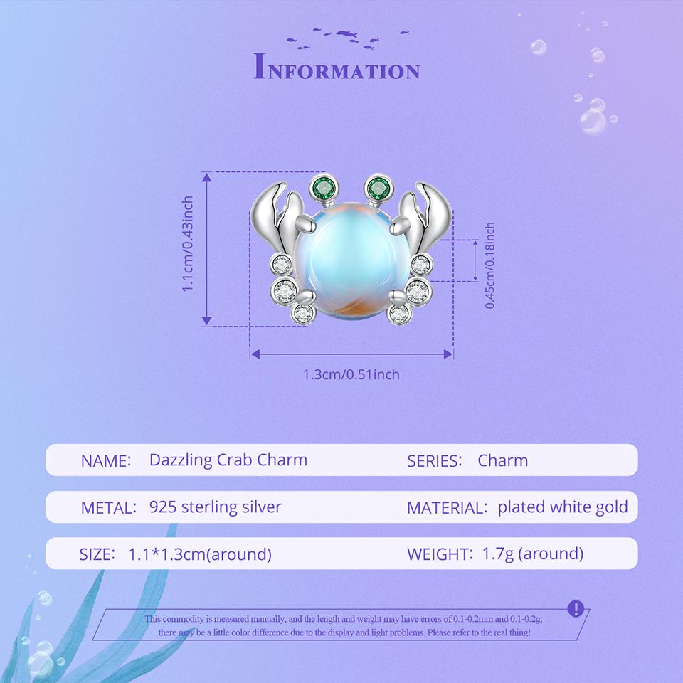 Dazzling Crab Charm