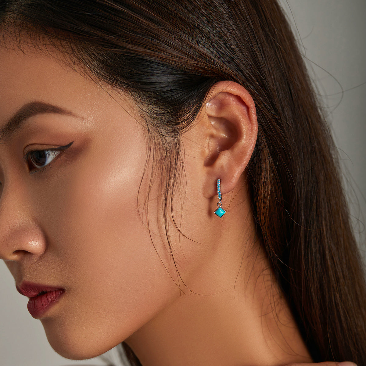 Stone Clip Earrings