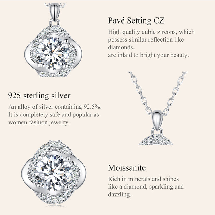 Sparkling Moissanite Necklace